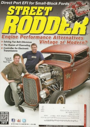 STREET RODDER 2012 AUG - EFI FOR FORD, CHEVY W BLOCK HISTORY, E-Z BELT SIZING